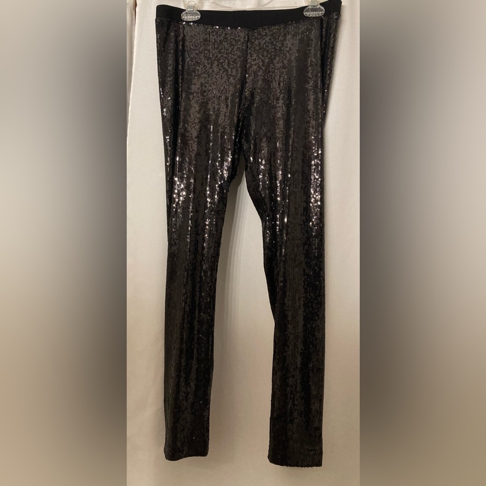 Black Sequin Leggings